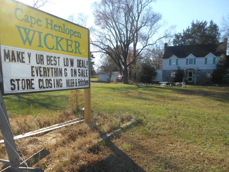 Cape Henlopen Wicker’s doors will be closed for good by the end of the year. CHRIS FLOOD PHOTO